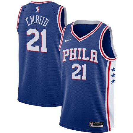 Herren NBA Philadelphia 76ers Trikot Joel Embiid 21 Nike 2020-2021 Icon Edition Swingman